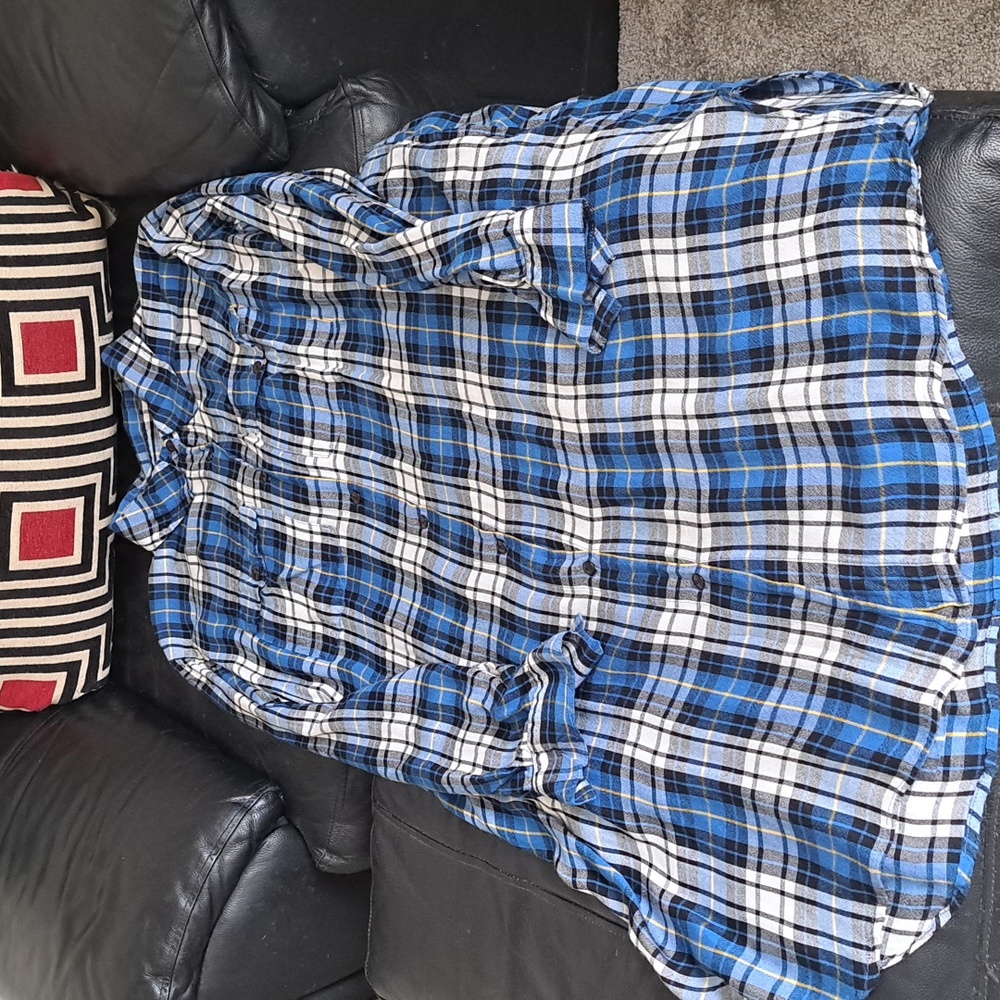 Plaid Tunic Shirt - image 1